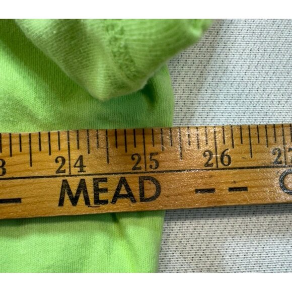 Quacker Factory Womens Beaded V-Neck Tee Top 2X Green Short Sleeve Cotton - Picture 8 of 11